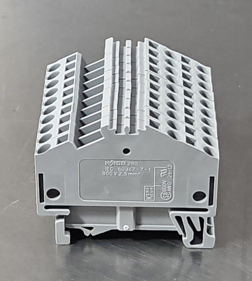 WAGO 280-641 Conductor Through Terminal Block - Lot of 27.              Loc3C-12