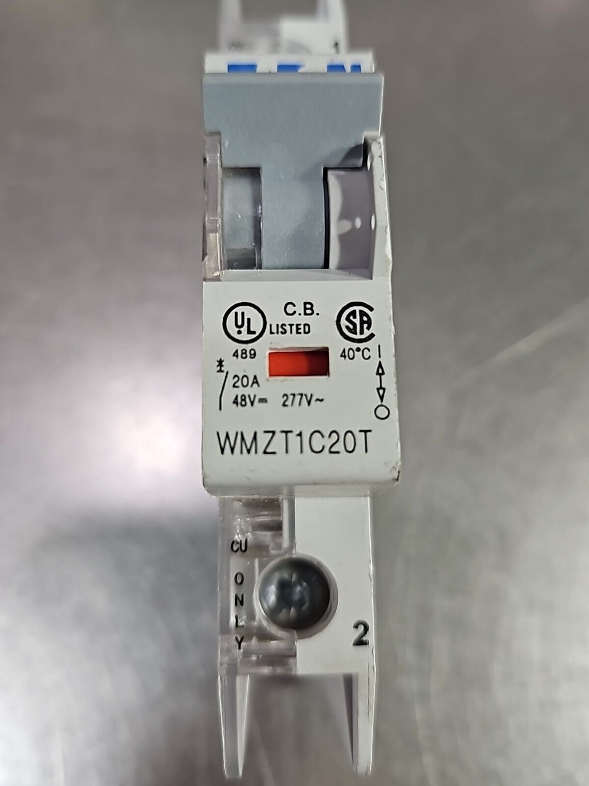 Eaton WMZT1C20T 20A 277-48V Circuit Breaker.                            Loc 4G-1
