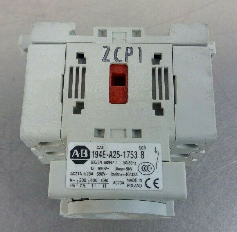 Allen-Bradley 194E-A25-1753 Series B Disconnect Switch                        4D