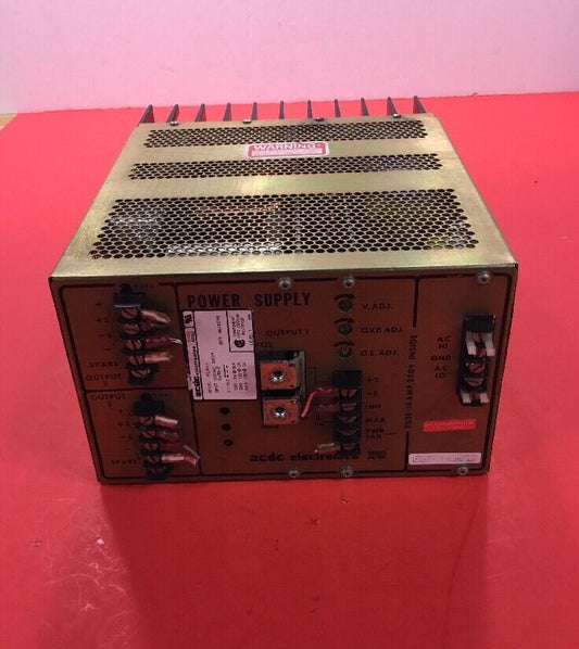 ACDC ELECTRONICS RT301-2 POWER SUPPLY 115 VAC 660 VA MODEL 50/60 HZ        4E-11