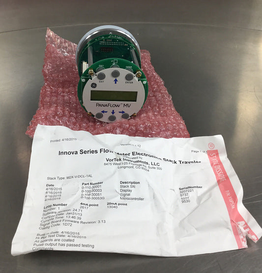 GE PANAFLOW MV METER  STACK M2X- -DCL-1AL  Display INNOVA   6E-14