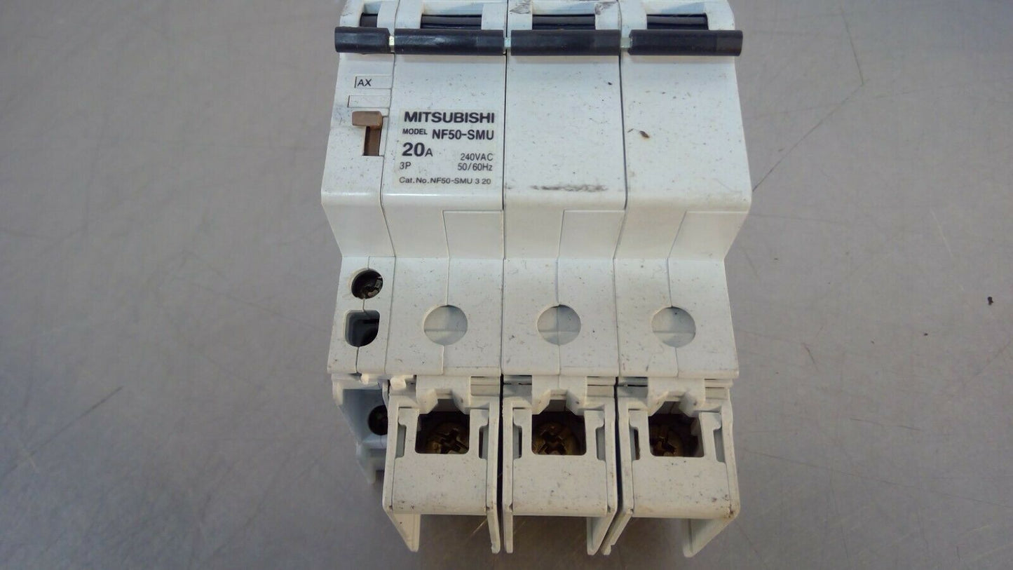 Mitsubishi Electric -  NF50-SMU 3 20 - 3P 20A No-Fuse Breaker - AX-05SMU      4D