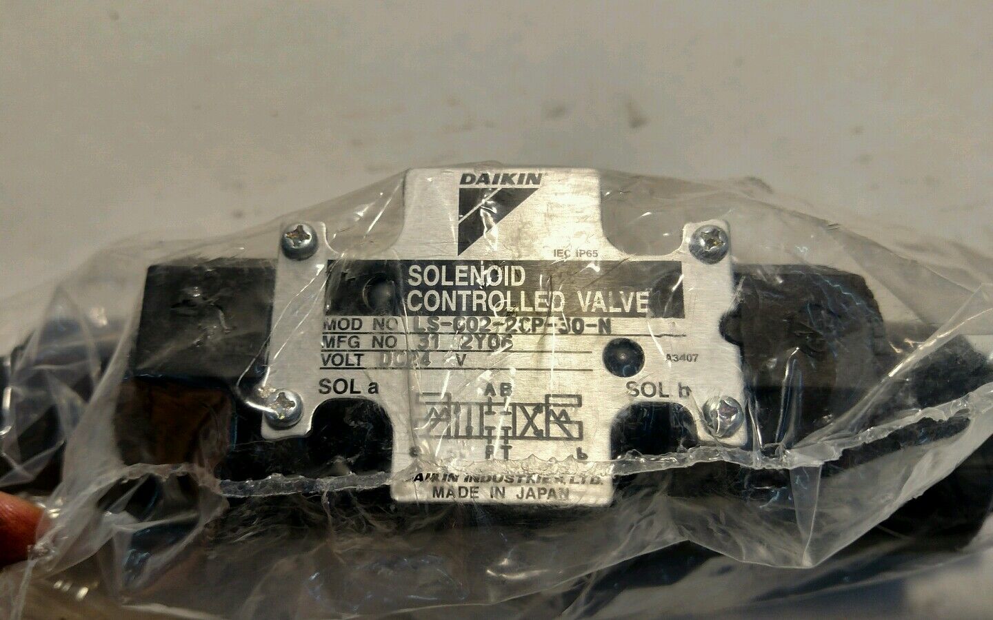 Daikin Solenoid Controlled Valve LS-G02-2CP-30-N                             AUC
