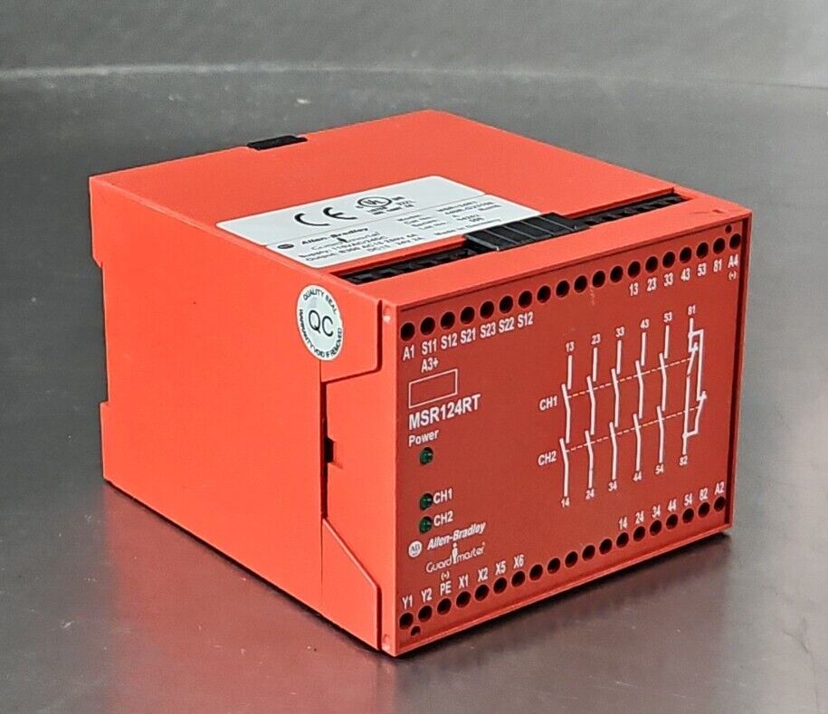 Allen-Bradley MSR124RT Ser A. 440R-G23108 Monitoring Safety Relay.         3B-19