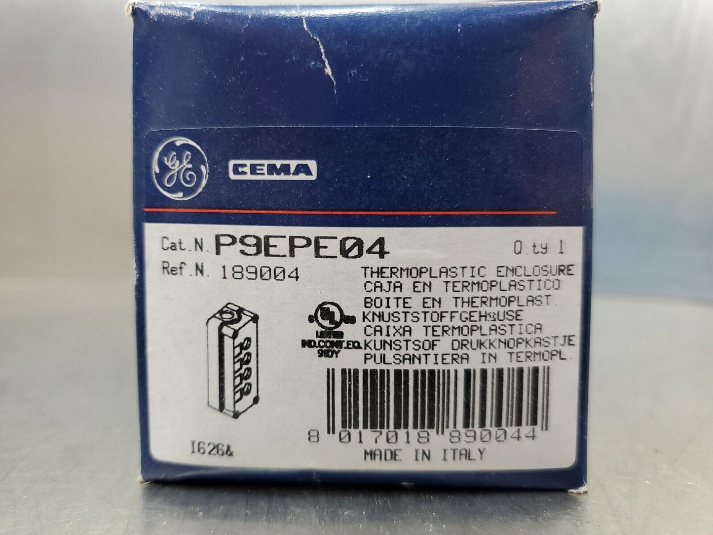 GE CEMA P9EPE04 4-BUTTON THERMOPLASTIC ENCLOSURE (189004)                   4A-3