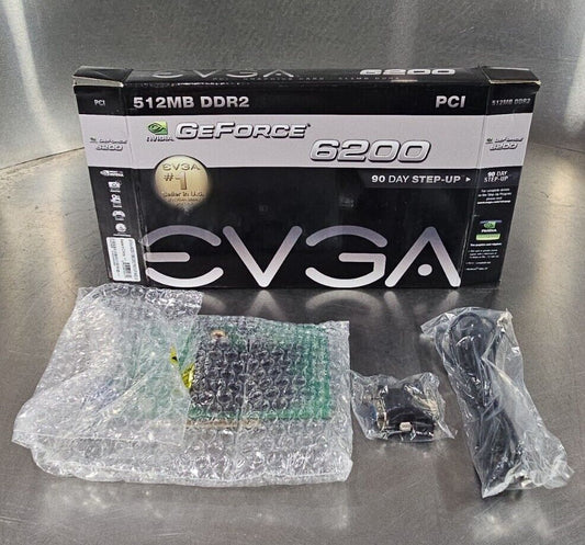 EVGA NVIDIA GeForce 6200 512MB DDR2 AGP 8X Graphics Card.         3D-19
