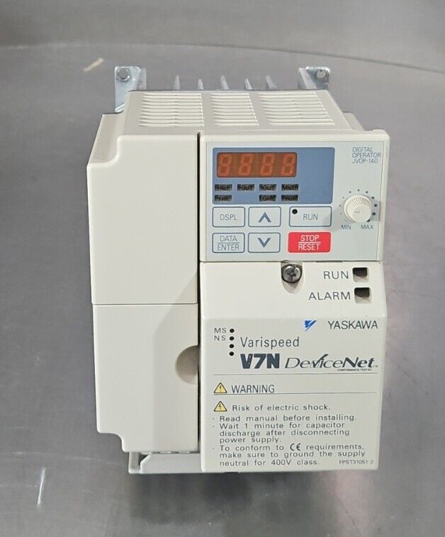 YASKAWA CIMR-V7NU40P7 SPEC:40P71 PRG:0013 VARISPEED DEVICE NET.  Loc 1B-5