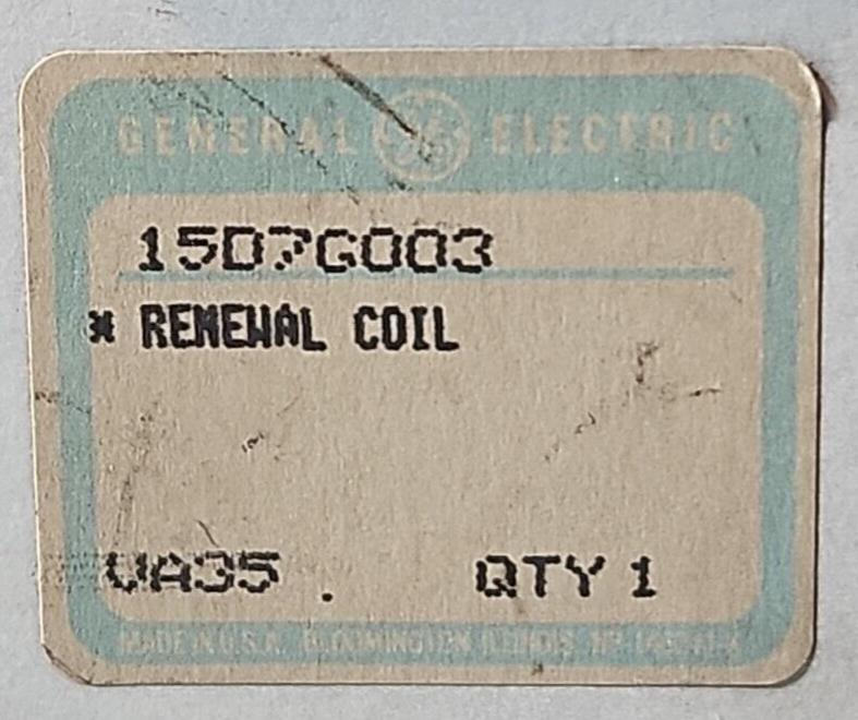 General Electric 15D7G003 Renewal coil.                       Loc4C30