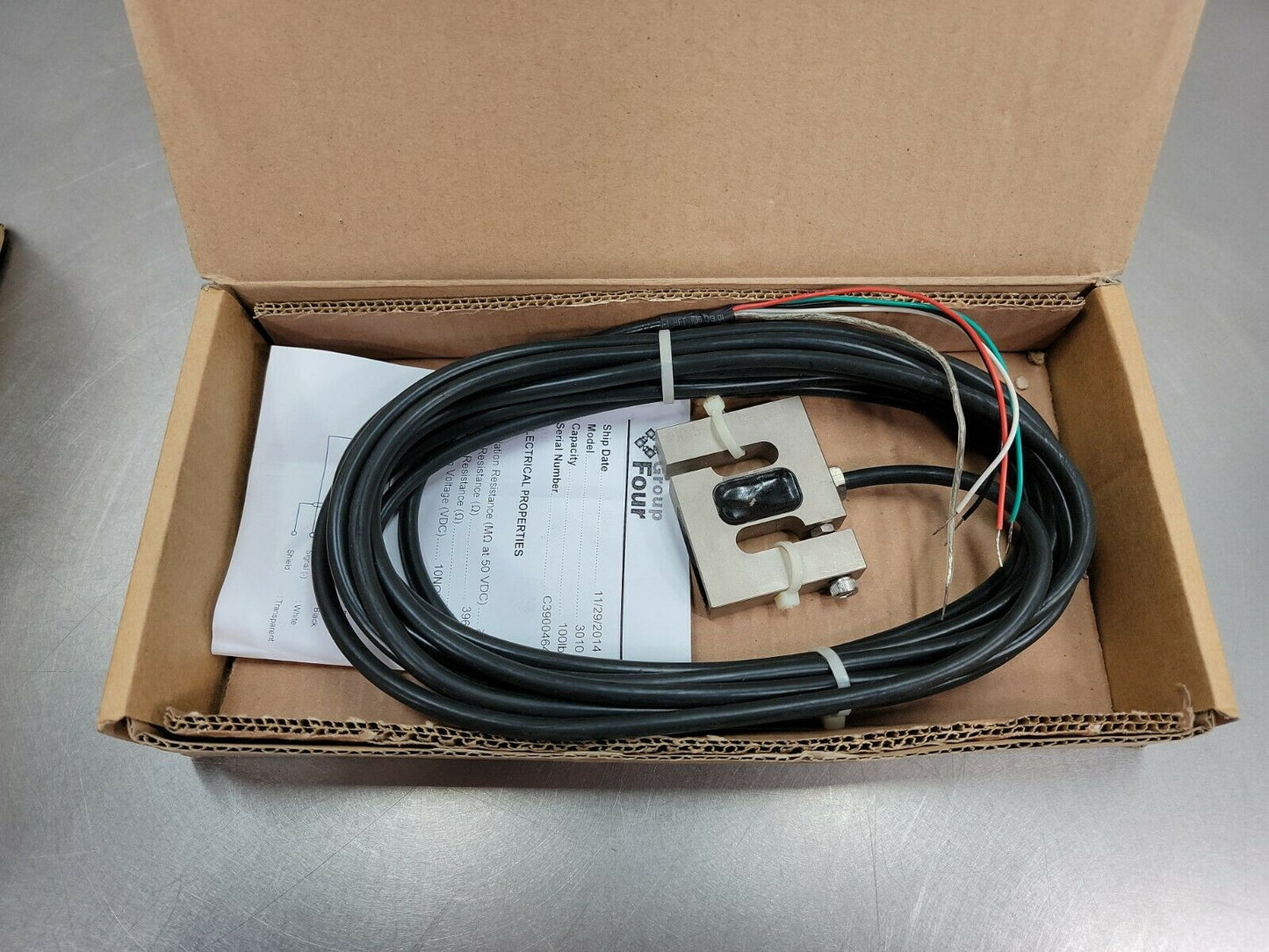 NEW GROUP FOUR TRANSDUCERS INC. 3010 LOAD CELL 100lb loc.6C