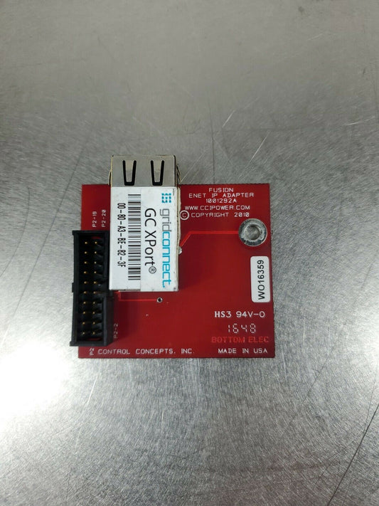Control Concepts Fusion ENET IP Adapter 1001292A HS3 94V-0 WO16359.           3A
