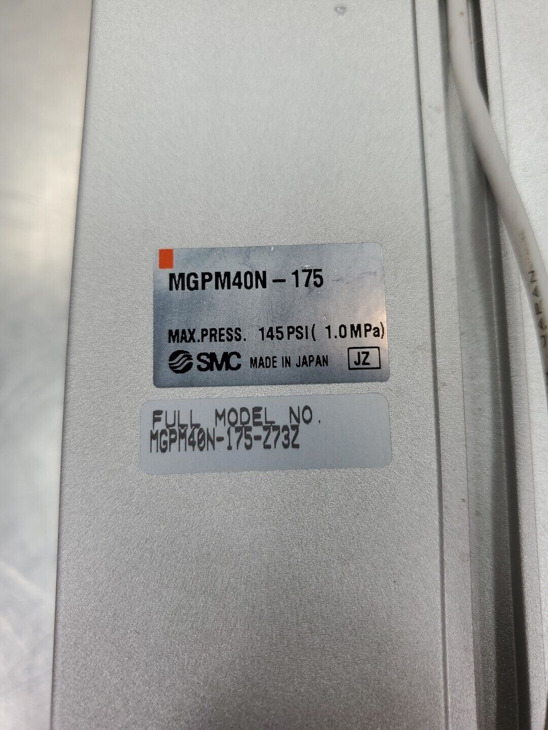 SMC MGPM40N-175-Z73Z Max Pres. 145PSI Double-Action Pneumatic Cylinder.    6B-12