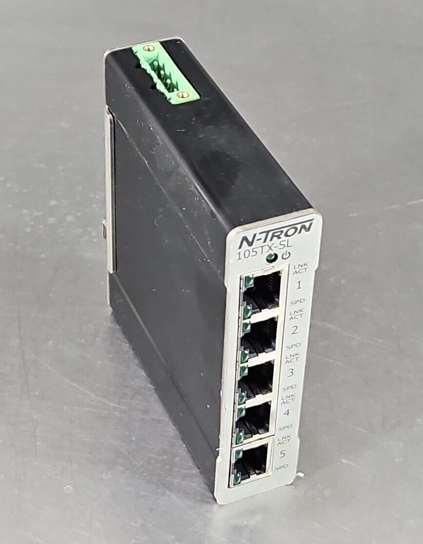 N-Tron 105TX-SL 5-Port Ethernet Switch 10-30V 215mA.                    Loc3C-22