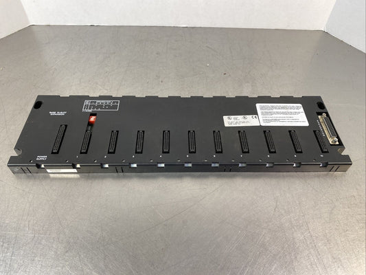 GE FANUC 10-SLOT EXPANSION EMI ENHANCED PLC BASE IC693CHS392G. 3E-9