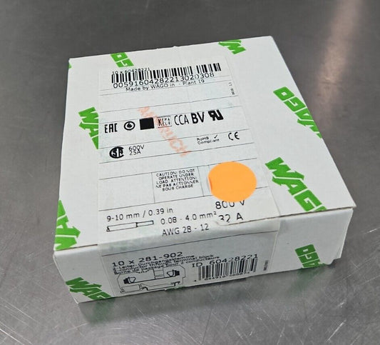 WAGO 281-902 Conductor Through Terminal Block.                         Loc 3C-22