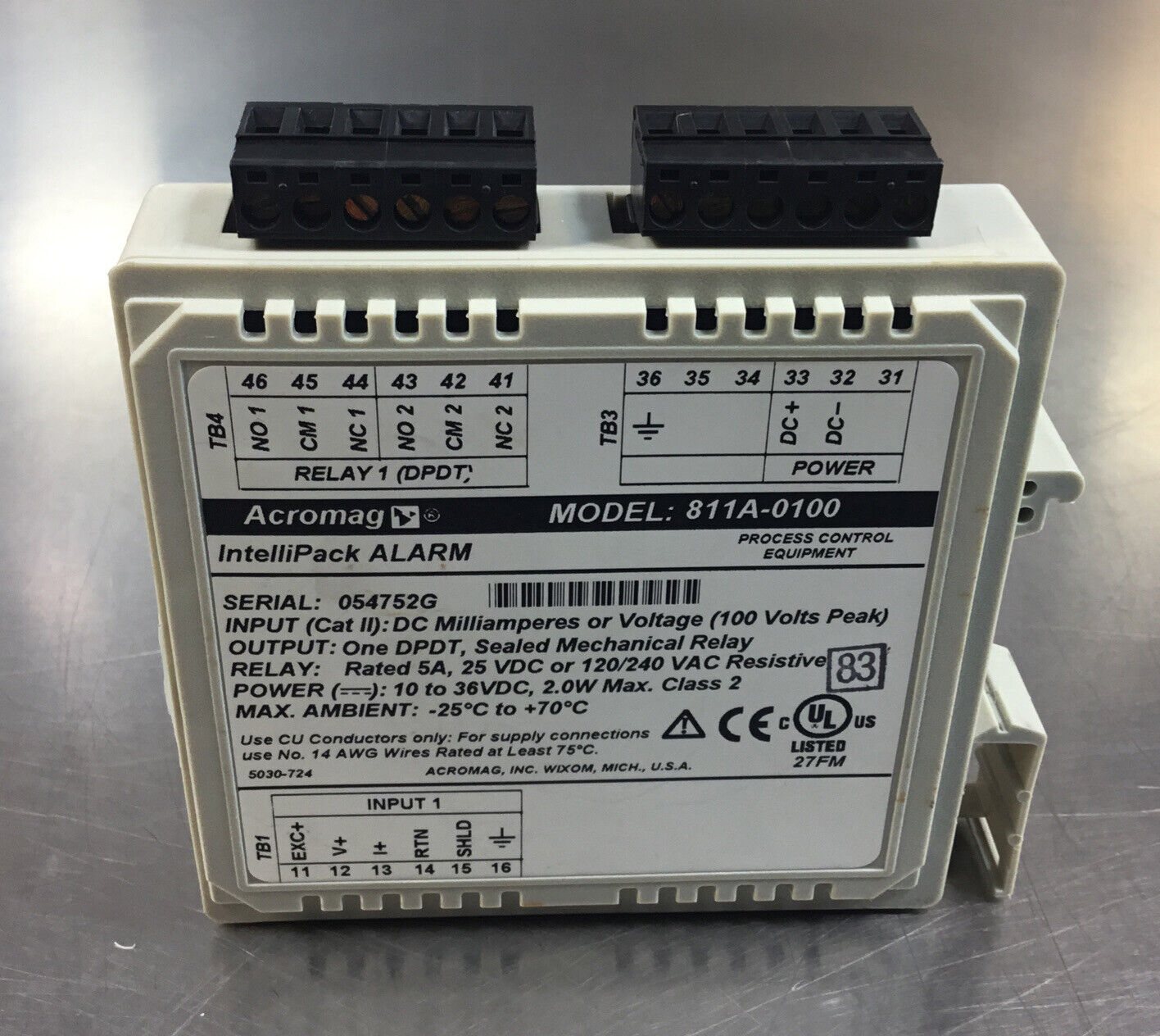 ACROMAG  811A-0100  IntellaPack Alarm     3E-27