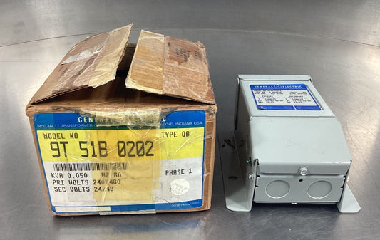 GE Type QB Transformer  9T51B0202  Pri:240/480V Sec:24/48V 60Hz 1Ph       4C-26