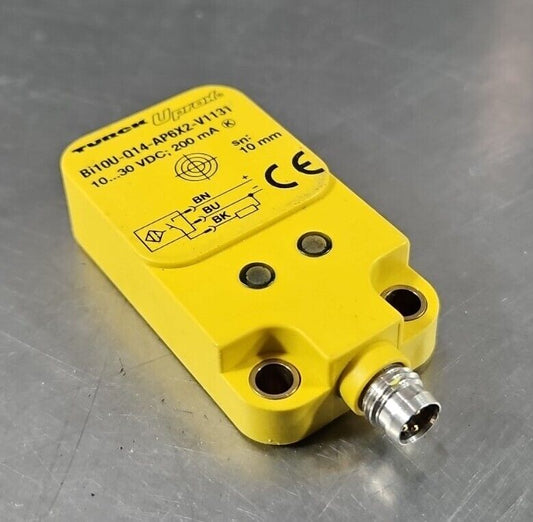 Turck Bi10U-Q14-AP6X2-V1131 Inductive Proximity Switch Sensor 10-30VDC. Loc5E-16
