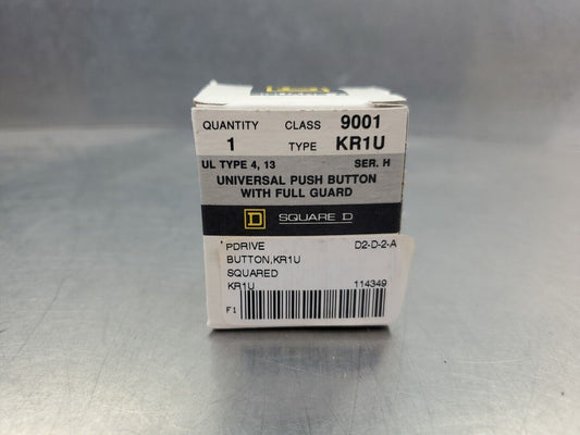 Square D 9001 KR1U Ser. H Universal Push Button w/Full Guard.              4B-25