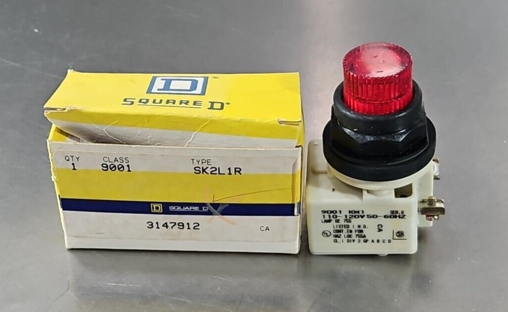 Square D 9001 SK2L1R Push Button.                                     Loc4D-23