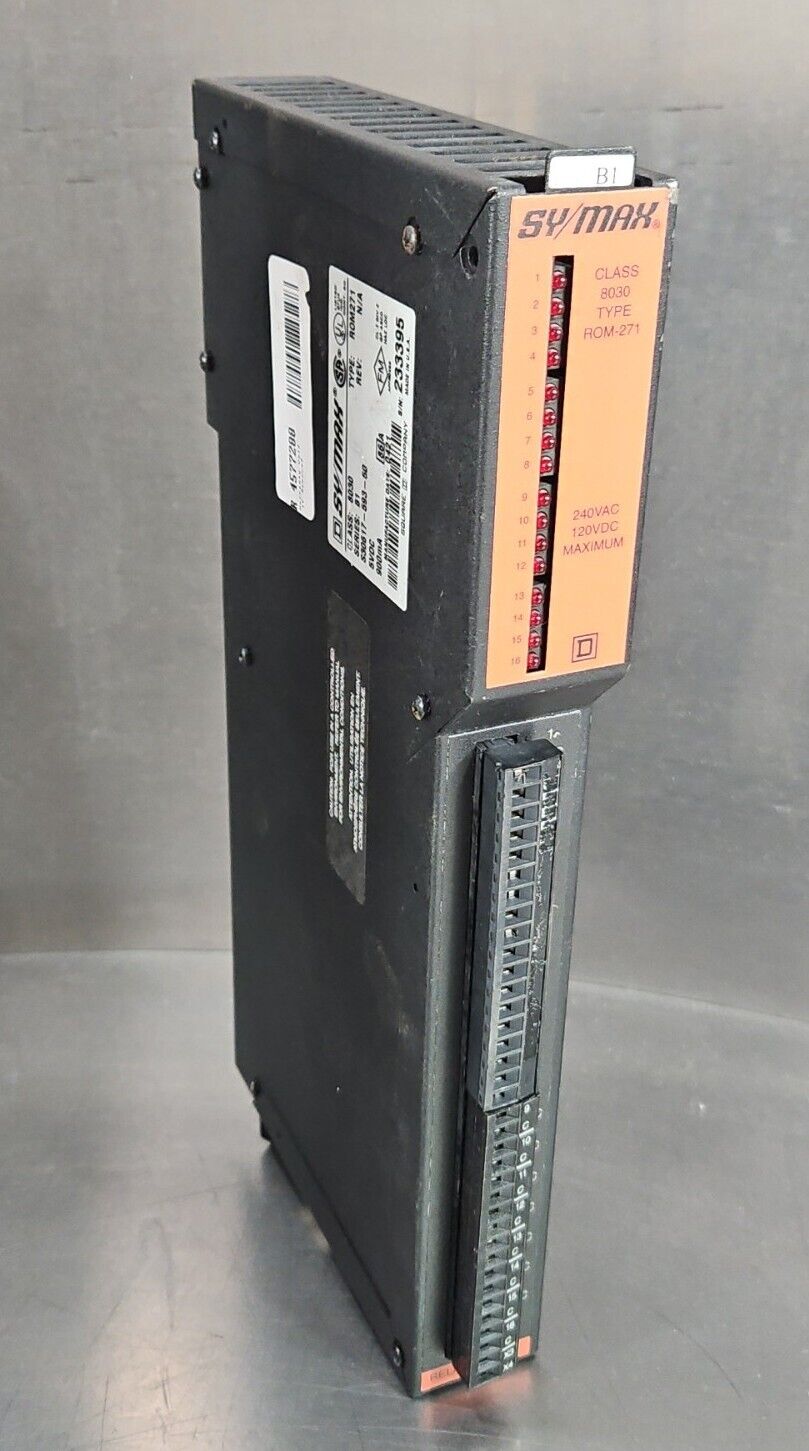 SQUARE D SY/MAX S30617-593-50 Relay Output Module ROM-271 Class 8030.   Loc3B-30