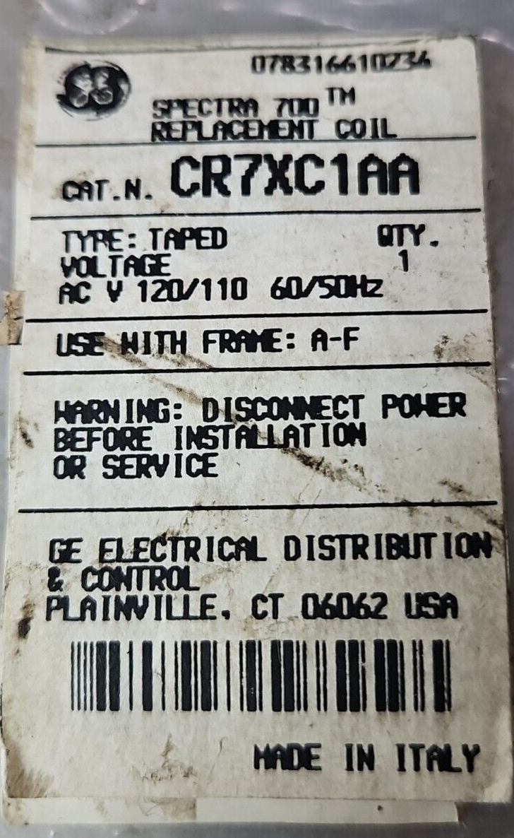 General Electric CR7XC1AA Replacement Coil 110/120 V.                    Loc4C23