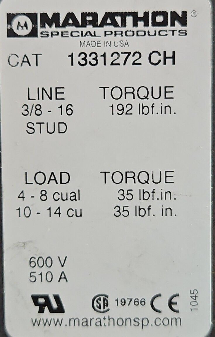 MARATHON 1331272-CH SPECIAL PRODUCTS Module                                4D-21