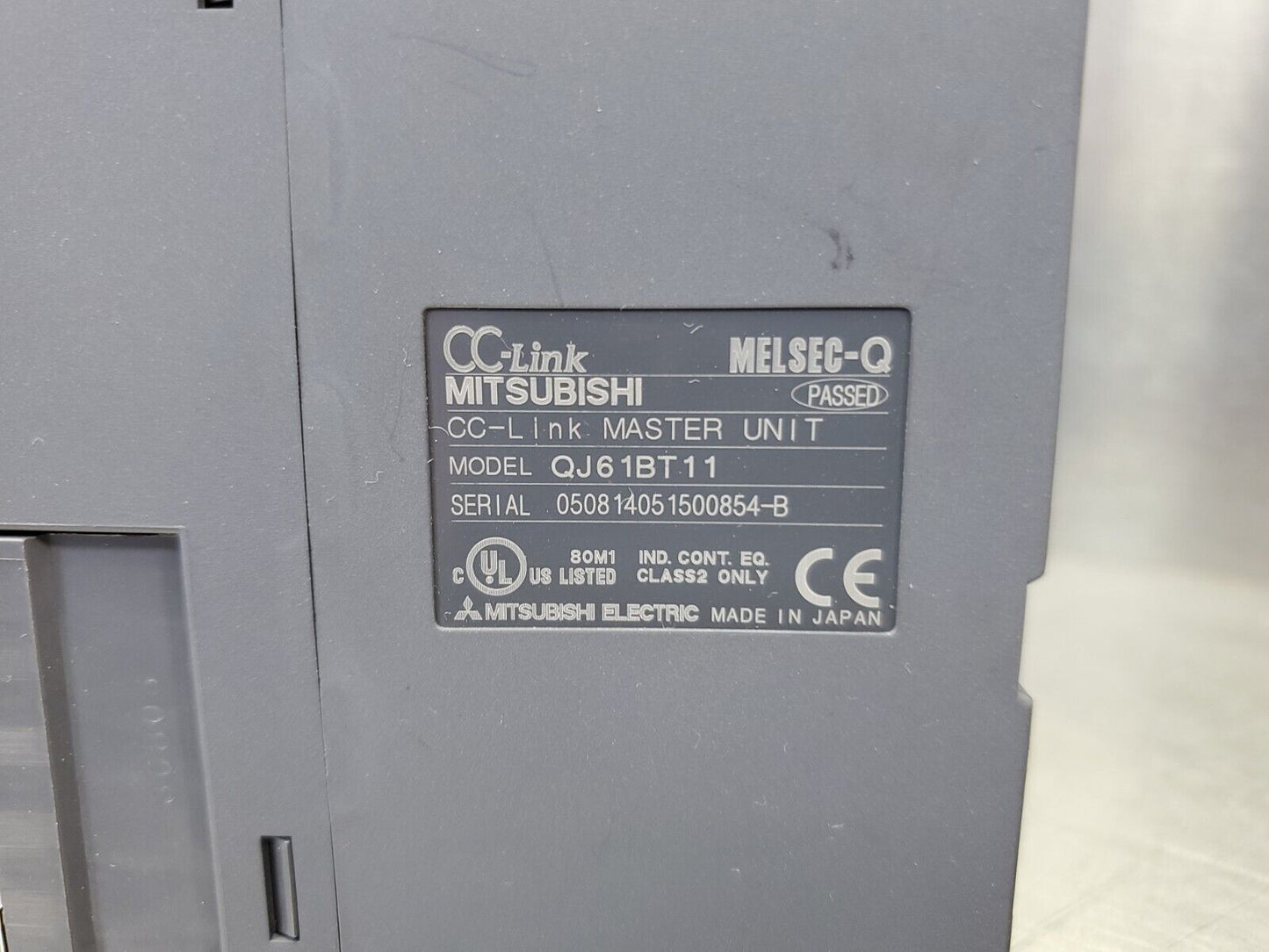 Mitsubishi QJ61BT11N CC-Link V2 Master Unit - MISSING COVER.           3C-22