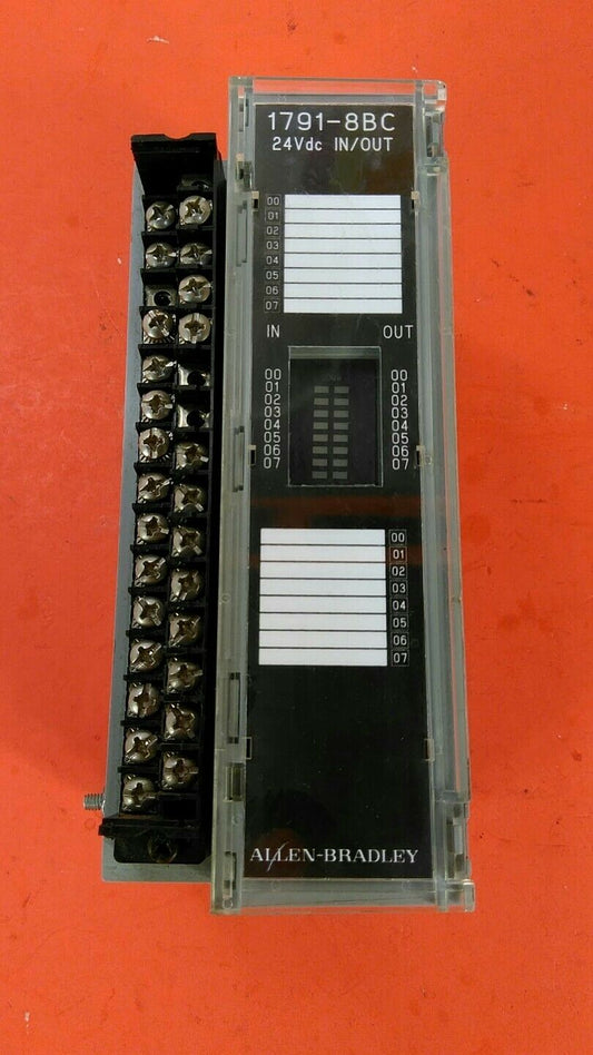 Allen Bradley 1791-8BC / B 24 VDC In/Out Module  3A