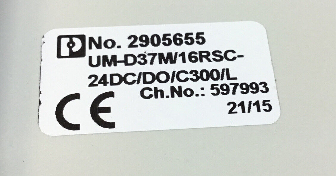 PHOENIX CONTACT UM-D37M/16RSC-24DC/DO/C300/L  Varioface Module    Loc.3A
