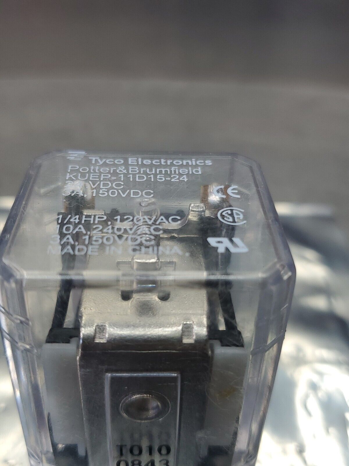 Potter & Brumfield KUEP-11D15-24 Relay 24VAC.                               4E-5