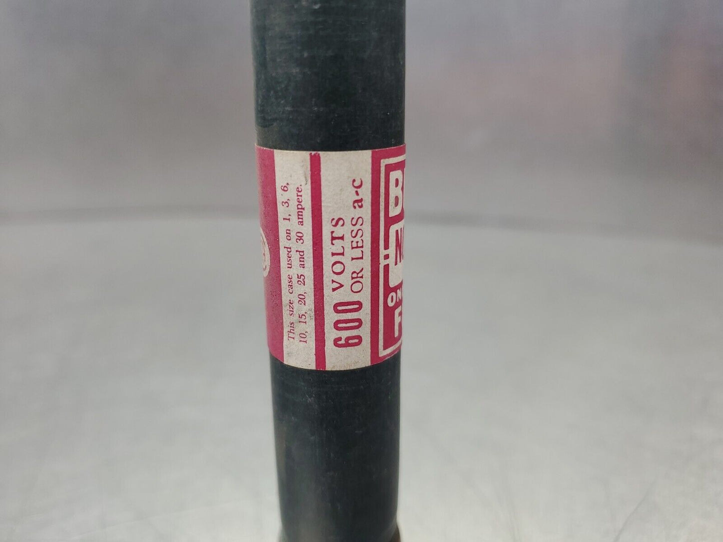 BUSS NOS15 One-Time Fuse, 600VAC 15AMP.                                 4D-BOX#5