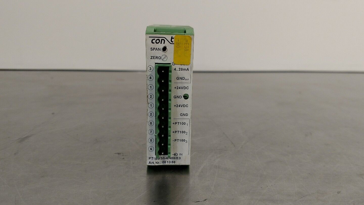 Contech Pt100/3/I-4/400E3 Isolating Amplifier Art.Nr.001380                3D-29