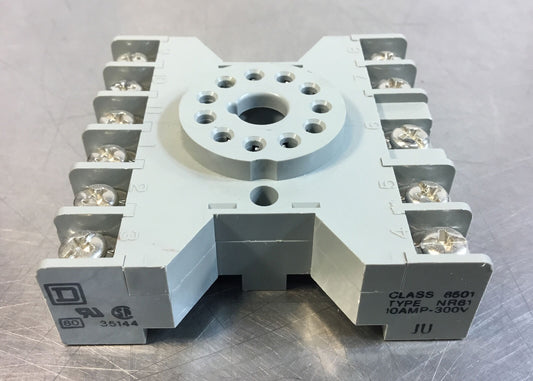 Square D  8501-NR61  11 Pin Relay Socket (Class: 8501 Type: NR61)         4C