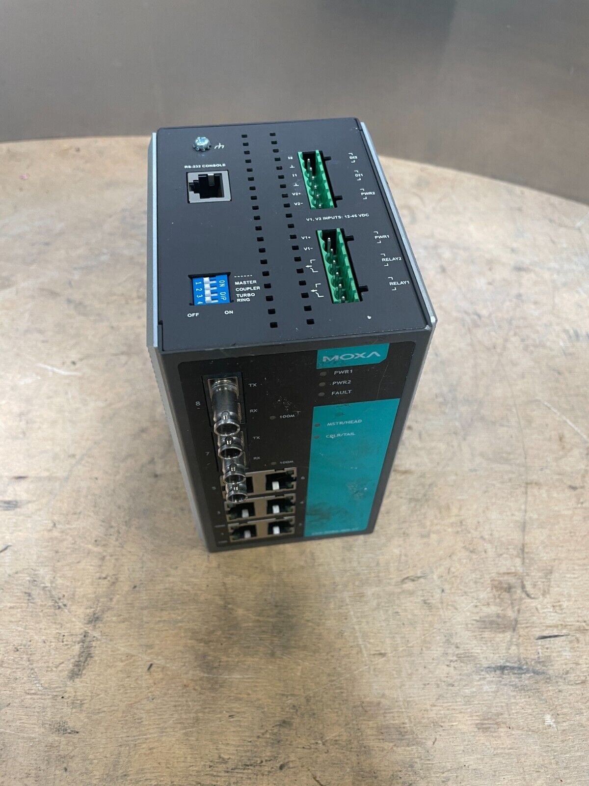 Moxa EDS-508A-MM-ST Black Managed Ethernet switch with 6 10/100BaseT(X) Ports