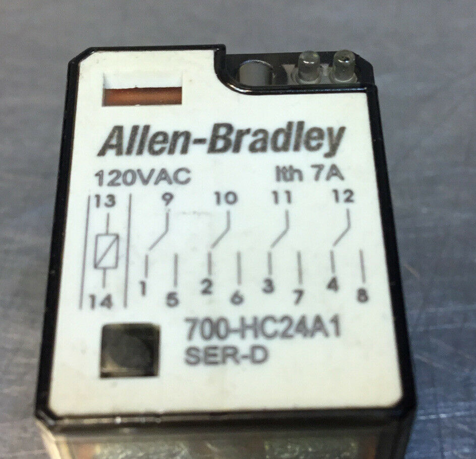 Allen-Bradley 700-HC24A1  Ser. D  Control Relay 120VAC    4E-6