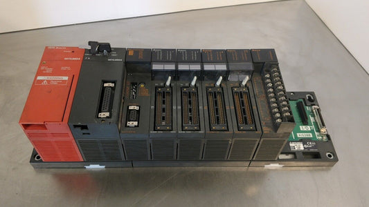 MITSUBISHI MELSEC A1S38B CPU RACK with 8 Modules                            3D-9