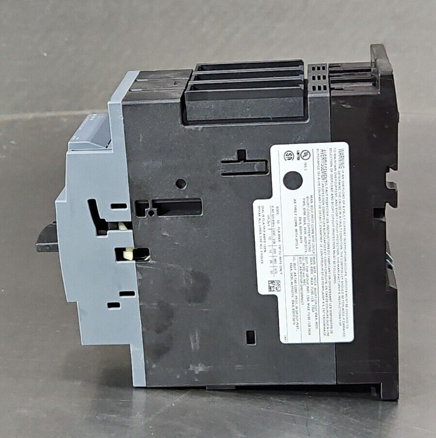 SIEMENS SIRIUS 3RV2031-4EA10 MOTOR CONTROLLER CIRCUIT BREAKER.             4E-18