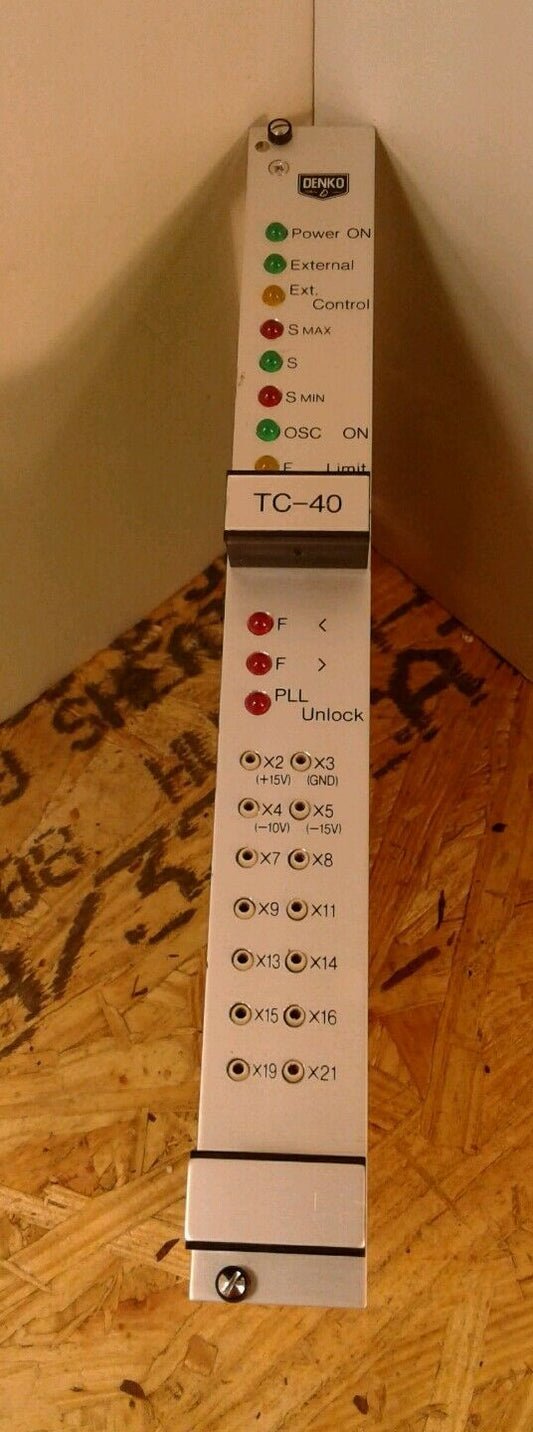 DENKO TC-40 POWER CONTROL CIRCUIT NO. 1 BOARD.                             3E-12