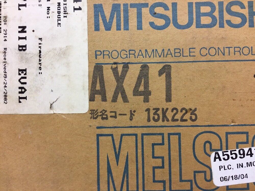AX41 MITSUBISHI - Melsec PLC Input Module 32 Pt DC Sink 12/24VDC           3E-10