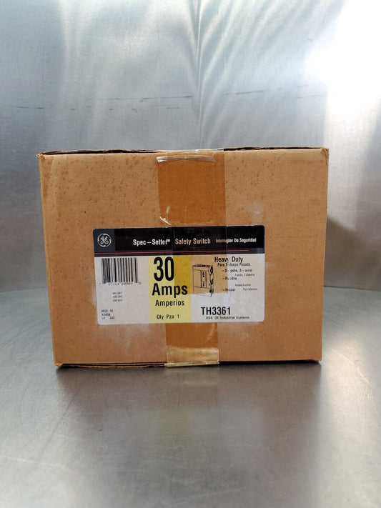 GE TH3361 Spec-Setter Safety Switch, 30AMP, 600VOLT, 3P.                   4E-27