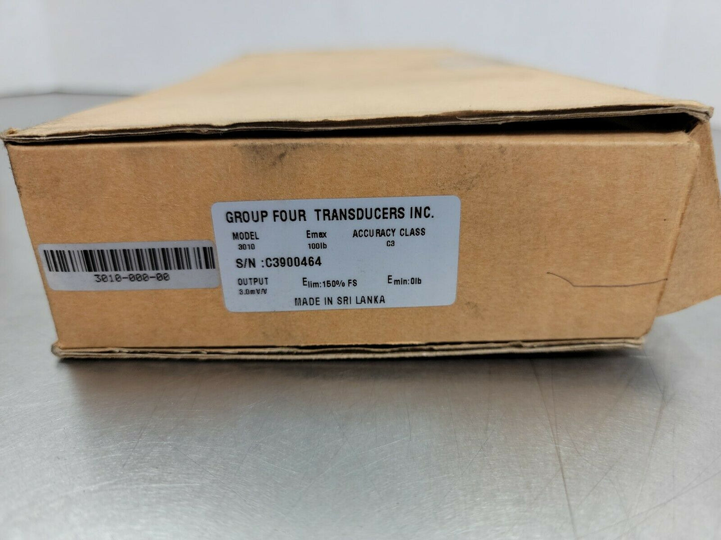 NEW GROUP FOUR TRANSDUCERS INC. 3010 LOAD CELL 100lb loc.6C