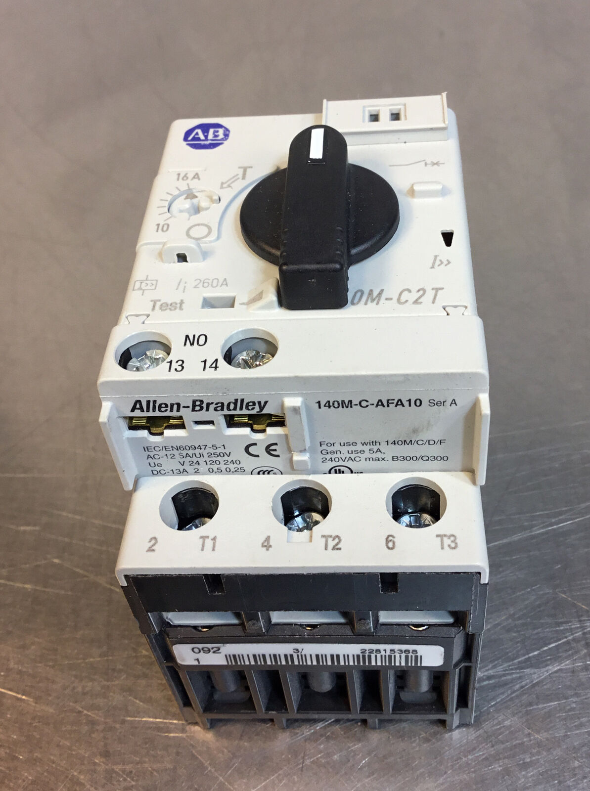 ALLEN BRADLEY  140M-C2T-C16 /C  Manual Starter Motor Protector 10-16A   4C