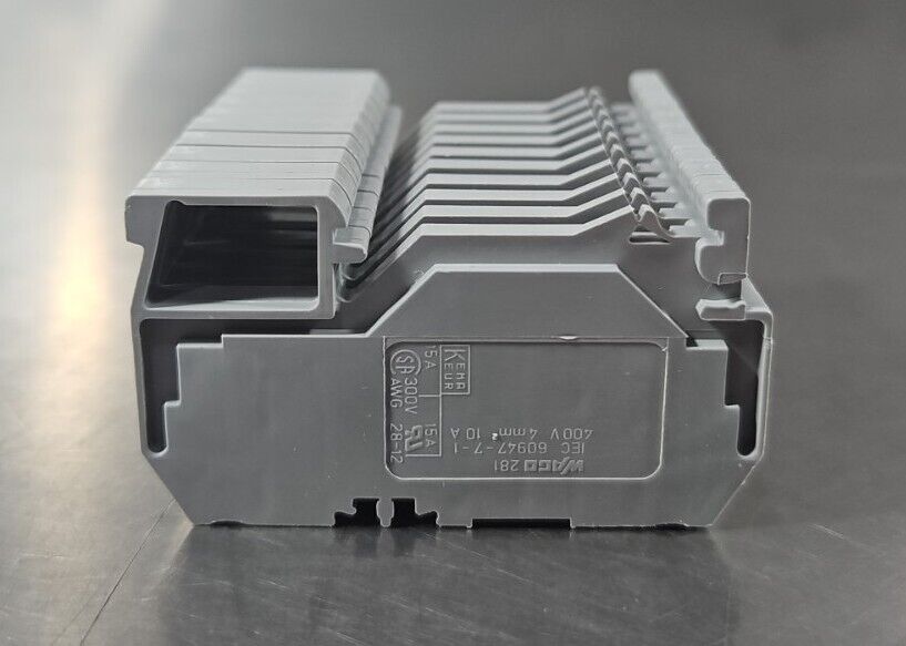 WAGO 281-916 Conductor Through Terminal Block - Pk with 20.          Loc 3C-23