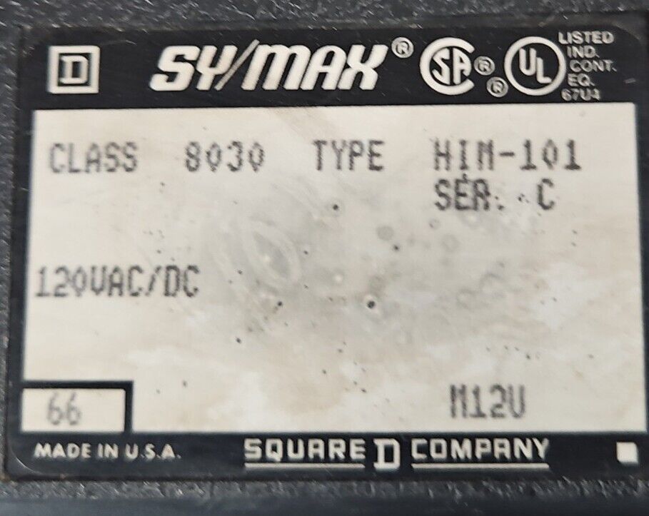 SQUARE D SY/MAX  8030 HIM-101 SERIES C INPUT MODULE.                    Loc3A-20