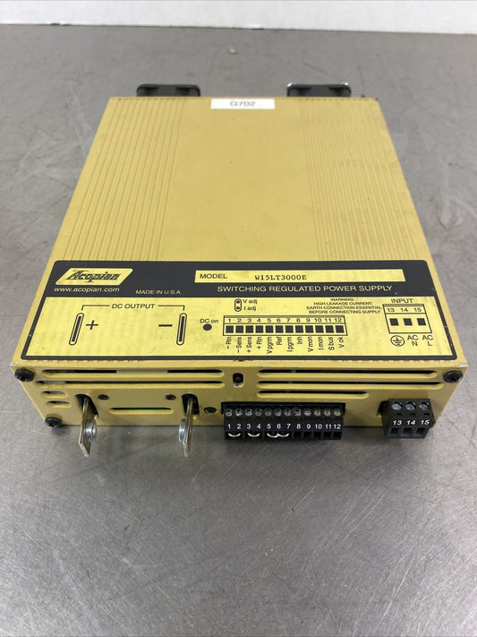 ACOPIAN  W15LT3000E  SWITCHING REGULATED POWER SUPPLY     4A