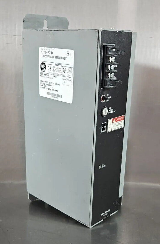 Allen-Bradley 1771-P7 Ser. D Rev C01 Power Supply Module.                 Loc 4H