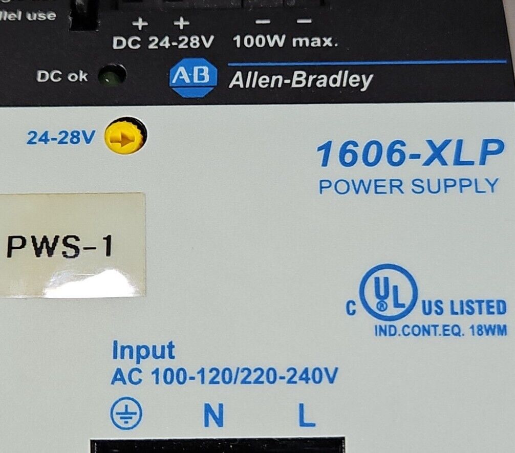Allen-Bradley 1606XLP100E Ser A Power Supply.                             4C-25