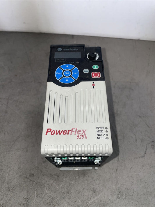 Allen-Bradley PowerFlex 525 25B-D1P4N104  0.4kW 0.5Hp AC Drive - @1D