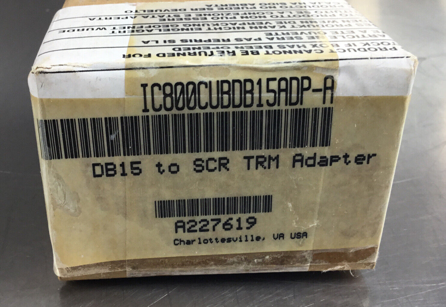 GE FANUC  IC800CUDBD15ADP-A  DB15 to SCR TRM Adapter     3D-22