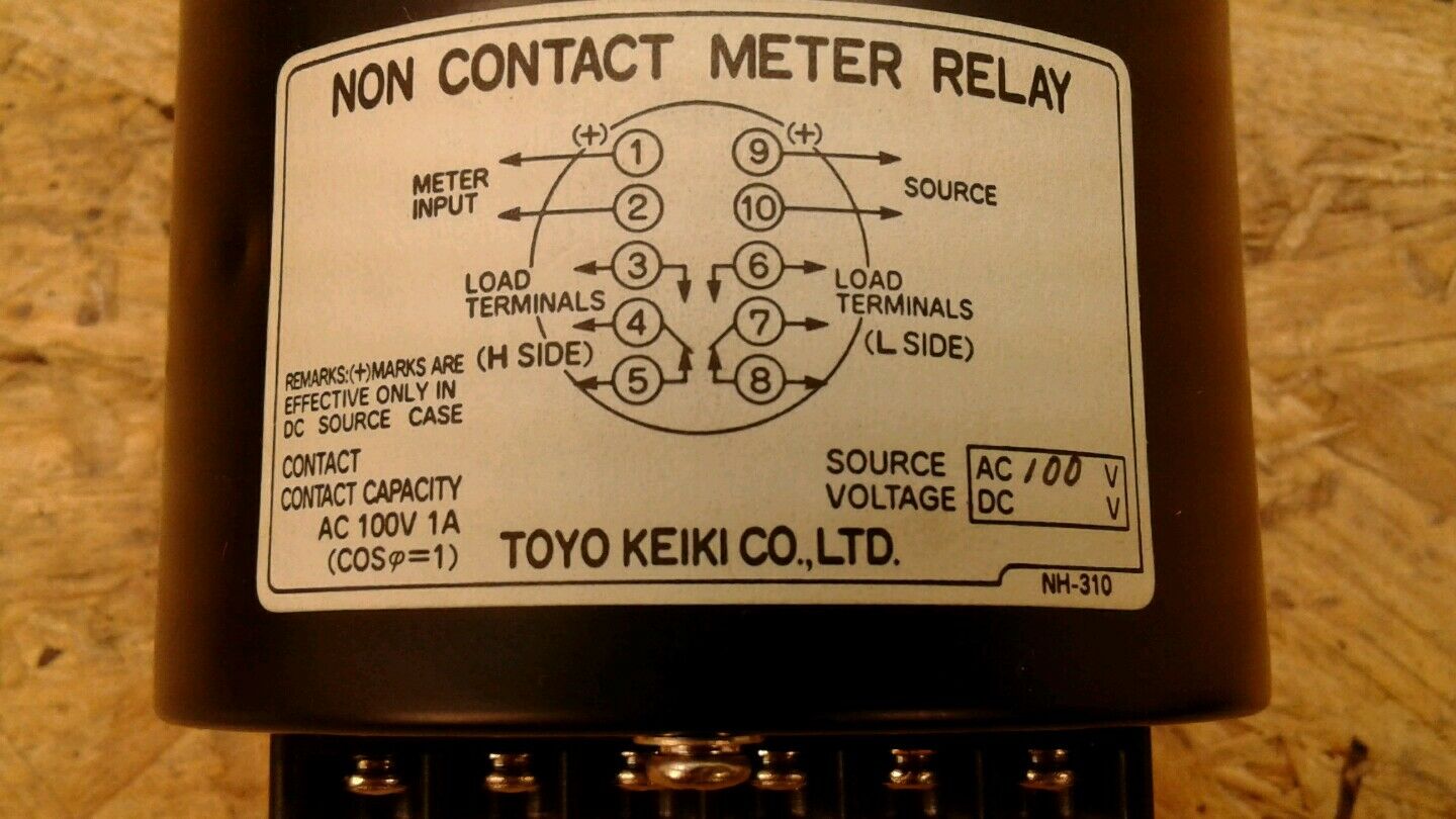 Toyo Keiki  Load Monitor Meter No. CD420708  0-3 kA.    2C